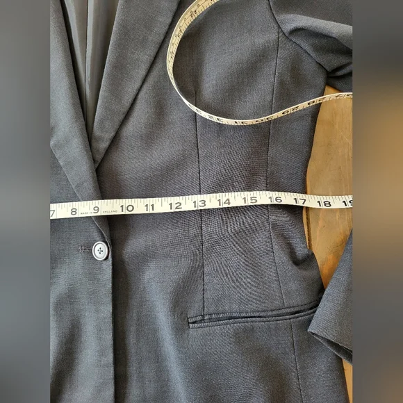 Vintage Larry Levine Classic Gray Womens Blazer Size 10 - Picture 10 of 16